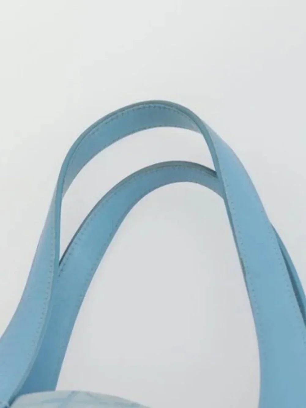 CHANEL New Travel line Tote Bag Nylon 2 Set Blue Beige CC Auth BA8965